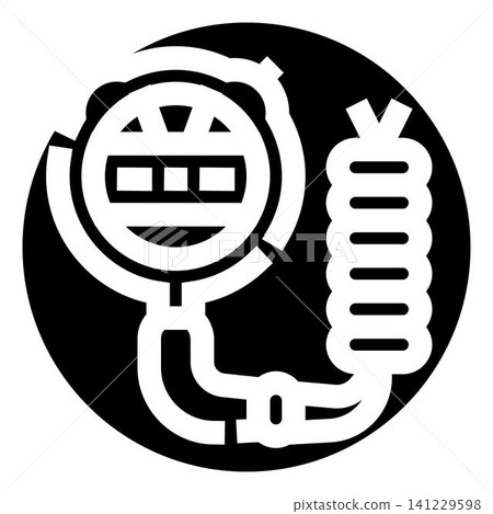 Portable radio transceiver device communication flat icon Portable radio transceiver device communication flat icon 141229598