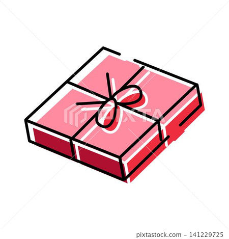 Pink gift box celebrating special moment 141229725