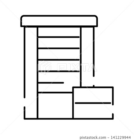 Urban building line icon presenting architecture concept Urban building line icon presenting architecture concept 141229944