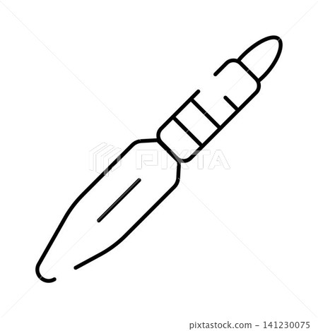 Outline icon representing beauty makeup cosmetic tool 141230075