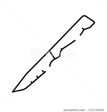 Surgical scalpel outline illustrating medical precision and health Surgical scalpel outline illustrating medical precision and health 141230081