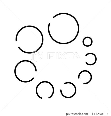 Loading progress bar circles user interface icon Loading progress bar circles user interface icon 141230105