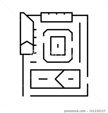 Building architecture layout plan blueprint icon Building architecture layout plan blueprint icon 141230157
