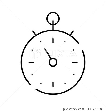 Stopwatch timer icon measuring time and speed Stopwatch timer icon measuring time and speed 141230186