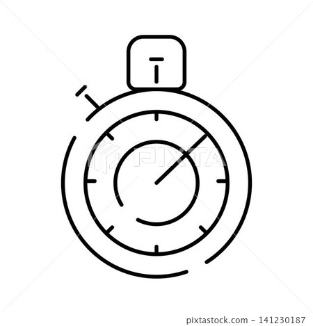Stopwatch icon measuring time and speed concept Stopwatch icon measuring time and speed concept 141230187