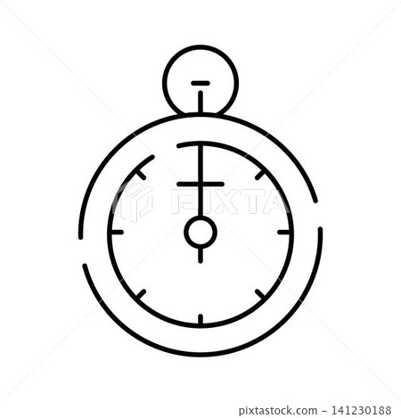 Stopwatch icon measuring time and deadline concept 141230188