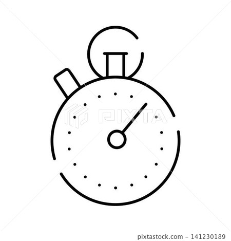 Stopwatch icon measuring time and precision deadline Stopwatch icon measuring time and precision deadline 141230189