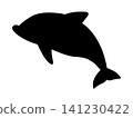 jumping dolphin silhouette 141230422