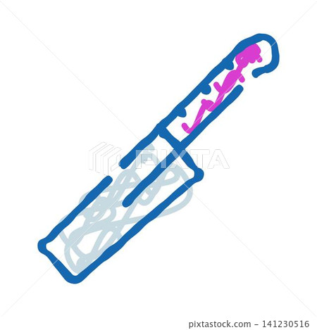 Kitchen knife doodle drawing for culinary concept Kitchen knife doodle drawing for culinary concept 141230516