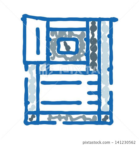 Collectible card game player board line illustration Collectible card game player board line illustration 141230562