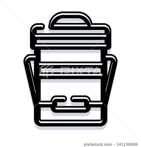 Trash can wastebin outline icon design Trash can wastebin outline icon design 141230686