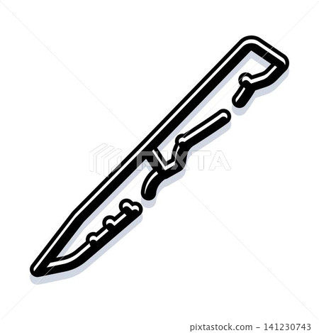 Stylized surgical scalpel blade for healthcare procedures Stylized surgical scalpel blade for healthcare procedures 141230743
