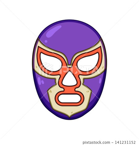 Mexican lucha libre mask colorful cartoon illustration Mexican lucha libre mask colorful cartoon illustration 141231152