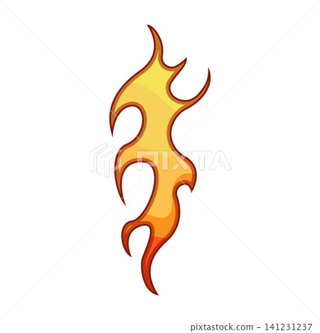 Stylized flame graphic design element hot rod speed Stylized flame graphic design element hot rod speed 141231237