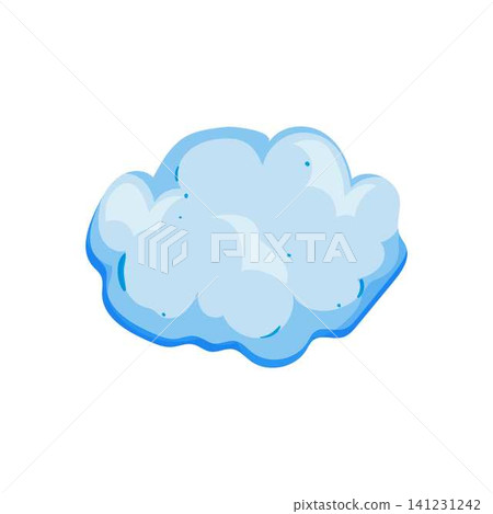 Light blue abstract cloud shape vector illustration Light blue abstract cloud shape vector illustration 141231242