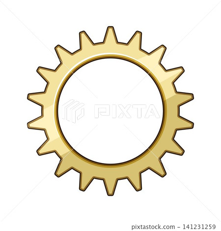 Golden gear cogwheel illustrating system connection concept Golden gear cogwheel illustrating system connection concept 141231259