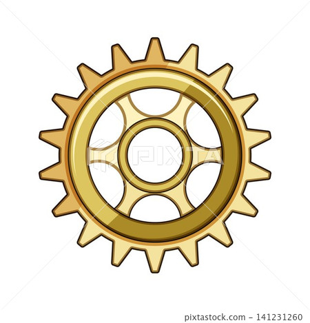 Golden gear mechanism illustrating connection and solution concepts 141231260