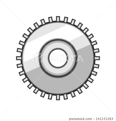 Metal gear cogwheel mechanism engineering icon concept 141231263