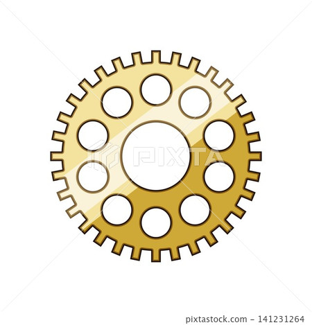 Golden gear mechanism illustrating industrial technology and solution Golden gear mechanism illustrating industrial technology and solution 141231264
