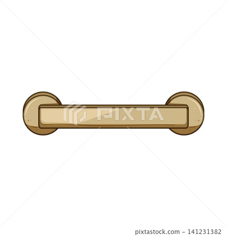 Golden drawer pull handle for furniture design Golden drawer pull handle for furniture design 141231382