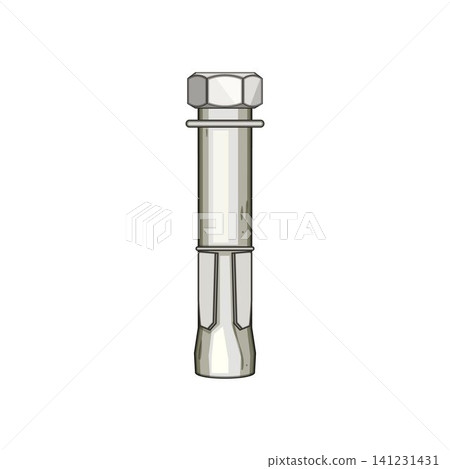 Expansion bolt holding mechanism drawing on white Expansion bolt holding mechanism drawing on white 141231431