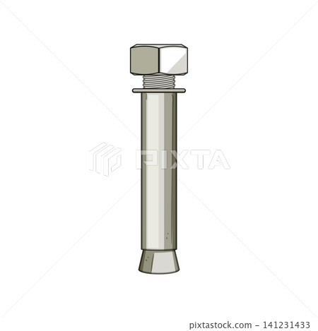 Metal expansion bolt securing fastening function in construction Metal expansion bolt securing fastening function in construction 141231433
