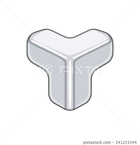 White corner protector securing fragile cargo packaging 141231544