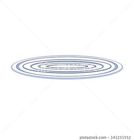 Blue ripple rings spreading on white background Blue ripple rings spreading on white background 141231552