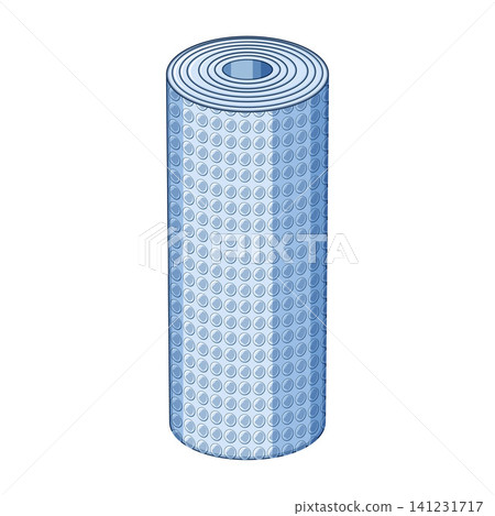Bubble wrap roll protecting delicate objects during shipping Bubble wrap roll protecting delicate objects during shipping 141231717