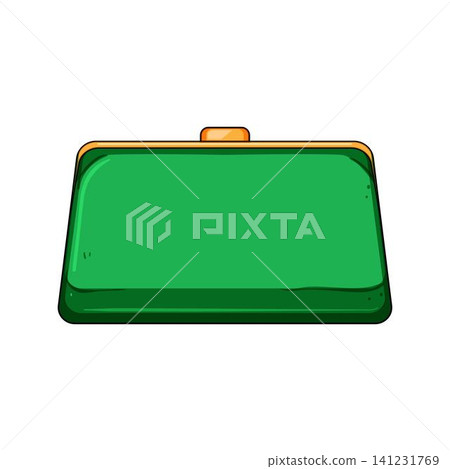 Green clutch bag fashion accessory concept Green clutch bag fashion accessory concept 141231769