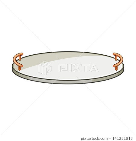 Decorative serving tray with handles for home 141231813