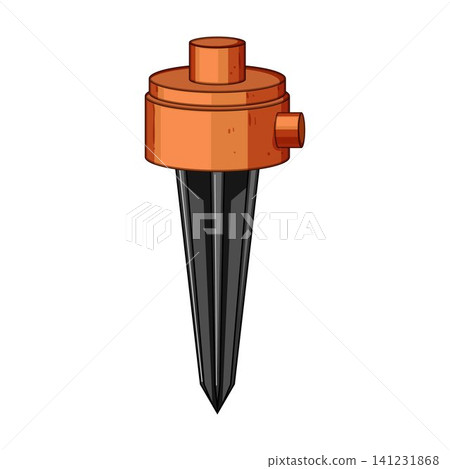 Drip irrigation emitter delivering precise water to plants Drip irrigation emitter delivering precise water to plants 141231868