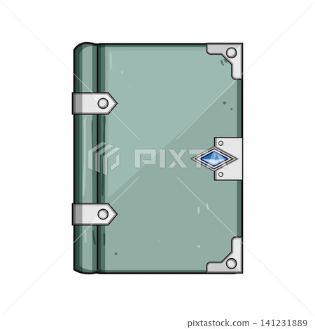 Ancient fantasy magic spell book object illustration Ancient fantasy magic spell book object illustration 141231889