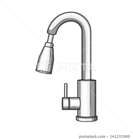 Modern kitchen faucet with pull down sprayer head Modern kitchen faucet with pull down sprayer head 141231900