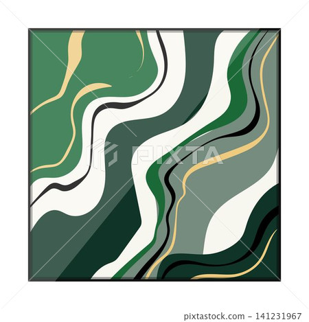 Abstract marble texture with flowing green lines Abstract marble texture with flowing green lines 141231967