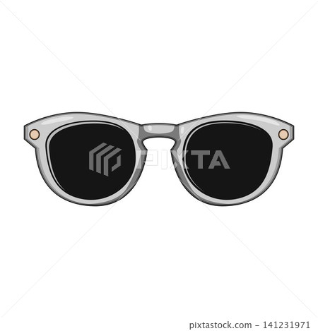 Stylish dark glasses protecting eyes, aid concept Stylish dark glasses protecting eyes, aid concept 141231971