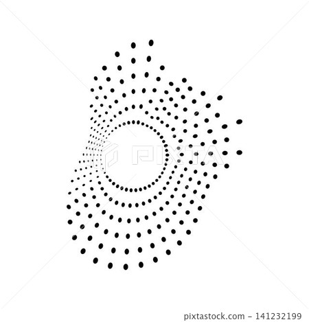 Abstract radial dot equalizer design expanding outwards Abstract radial dot equalizer design expanding outwards 141232199