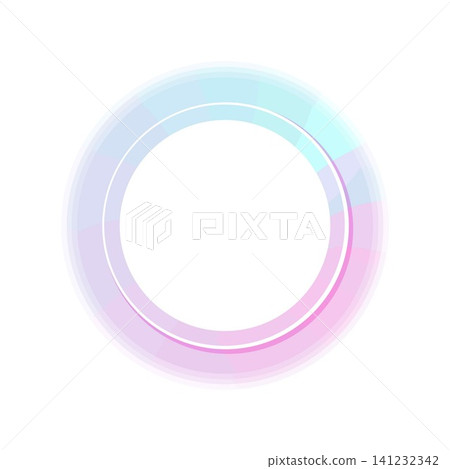Abstract pastel gradient ring on white background Abstract pastel gradient ring on white background 141232342