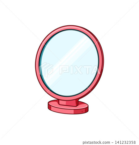 Pink standing mirror for speech therapy practice Pink standing mirror for speech therapy practice 141232358