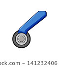Blue quick release valve handle lever adjusting 141232406
