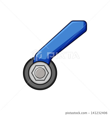 Blue quick release valve handle lever adjusting Blue quick release valve handle lever adjusting 141232406