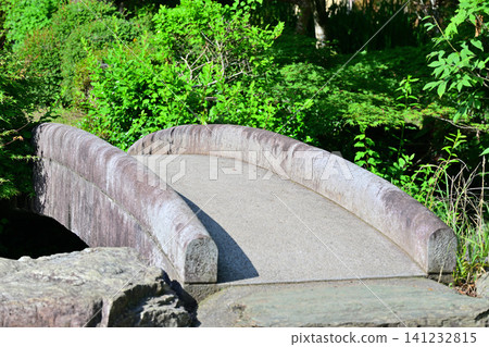 日本庭園、石橋、和紙村、東秩父村 日本庭園、石橋、和紙村、東秩父村 141232815