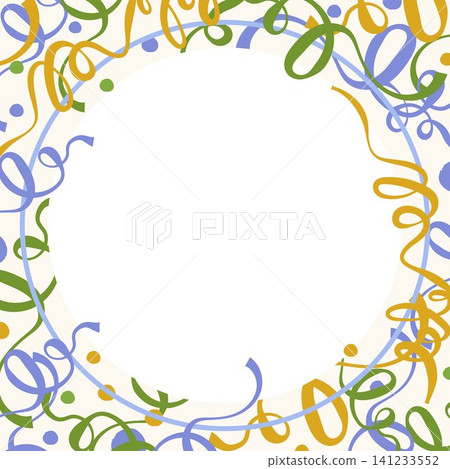 Colorful confetti frame with copy space for party invitations birthday cards and celebration design Colorful confetti frame with copy space for party invitations birthday cards and celebration design 141233552