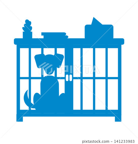 Pictograms for cages/pet facilities Pictograms for cages/pet facilities 141233983