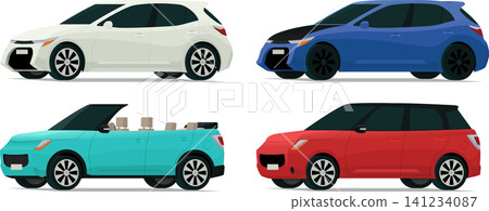Hatchback collection angled front side view Hatchback collection angled front side view 141234087