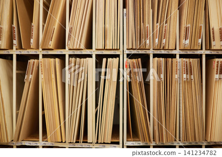 The appearance of lumber materials sold at home improvement stores. The appearance of lumber materials sold at home improvement stores. 141234782