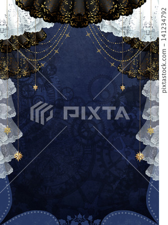 A Gothic Lolita-style background decorated with lace and gold. A Gothic Lolita-style background decorated with lace and gold. 141234792