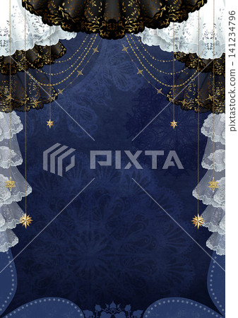 A Gothic Lolita-style background decorated with lace and gold. A Gothic Lolita-style background decorated with lace and gold. 141234796