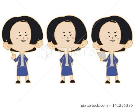 Mini character set of women in suits Mini character set of women in suits 141235350