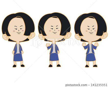 Mini character set of women in suits Mini character set of women in suits 141235351